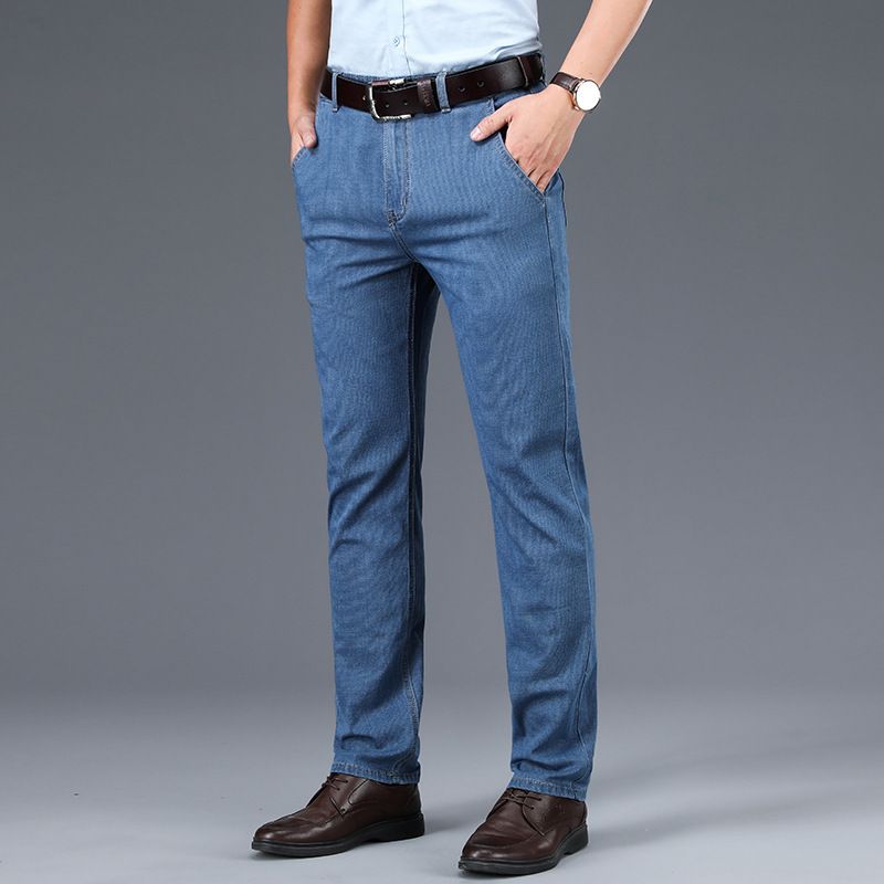 Mens Jeans Spring Summer Fashion Men Simple Elastic Vintage Casual Business Trousers Father Classical Smart Straight Pants 21 From Bunnier 30 52 Dhgate Mobile Mens Jeans Spring Summer Fashion Men Simple Elastic Vintage Casual Business Trousers Father Classical Smart Straight Pants 21 From Bunnier 30 52 Dhgate Mobile