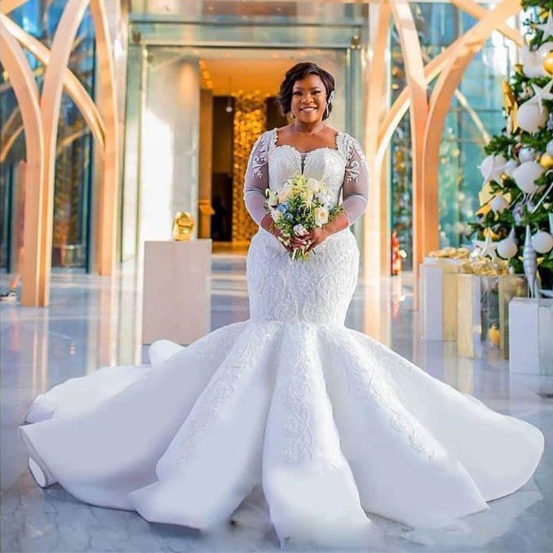 wedding gown for chubby bride