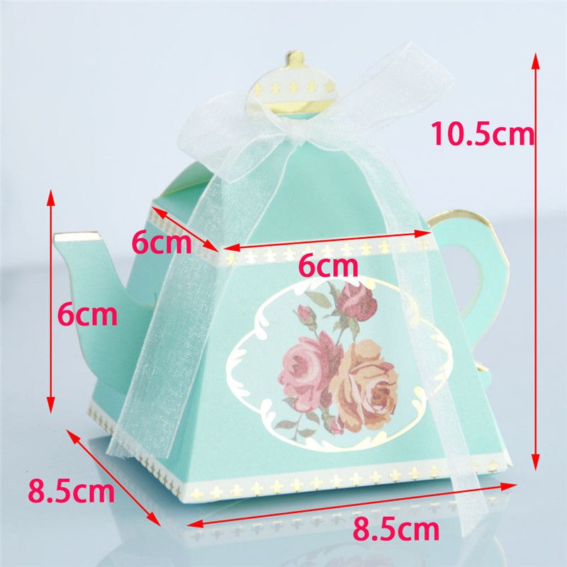 Teapot Tea Cup Shape Candy Boxes Wedding Gifts Box Party Favors