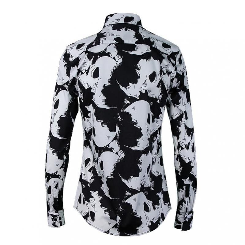 skull dress shirt mens,Save up to