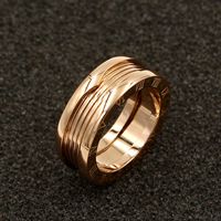 Anel de banda, ouro rosa 18k