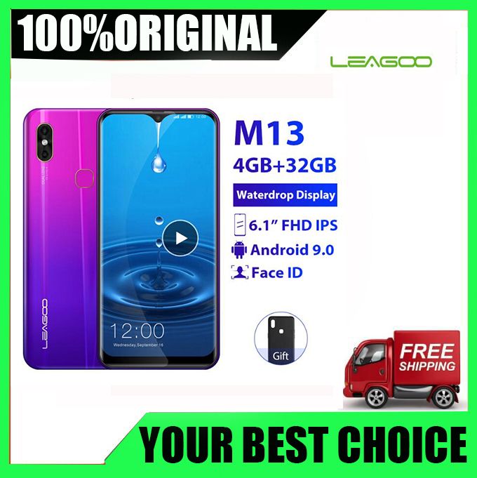 Best Brand New Original Leagoo M13 Android 9 0 19 9 6 1fhd 4gb Ram 32gb Rom Mt6761 Quad Core Face Id 4g Lte Waterdrop Mobile Phone Smart Home Phone Smart Phone Apps From Dhgatephone Mall