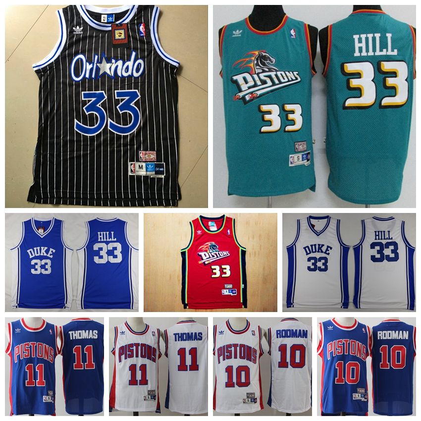Compre Retro Pistons Isiah Thomas 11 Retro Dennis Rodman 10 Jerseys Detroit Retro Stitched Hardwood Mesh Classic # 33 Grant Hill Camisetas De Baloncesto A 14,19 € Del Hwc_02 | DHgate.Com