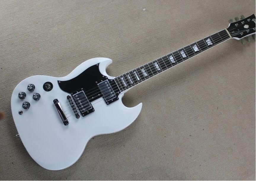 Compra Nueva De La Izquierda Dedicada SG 400 Guitarra Eléctrica Blanca Se  Puede Cambiar Y Personalizar Según Las Necesidades, El Envío Libre Barato |  Entrega Rápida Y Calidad | Es.Dhgate