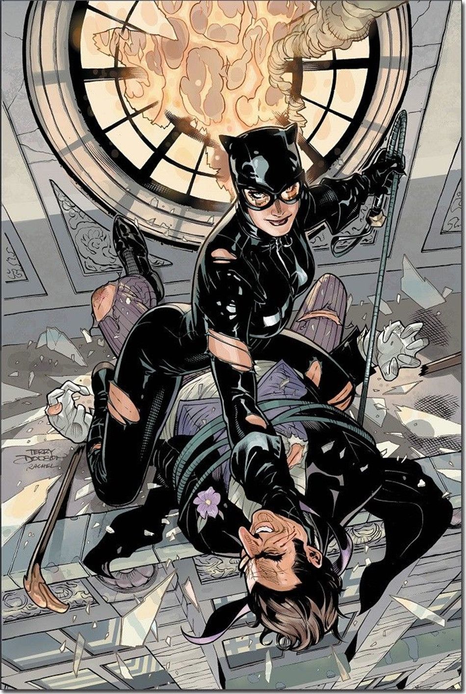 Cat Woman Batman Superheroes Comic Canvas Poster Art Prints 8x12 24x36 inches