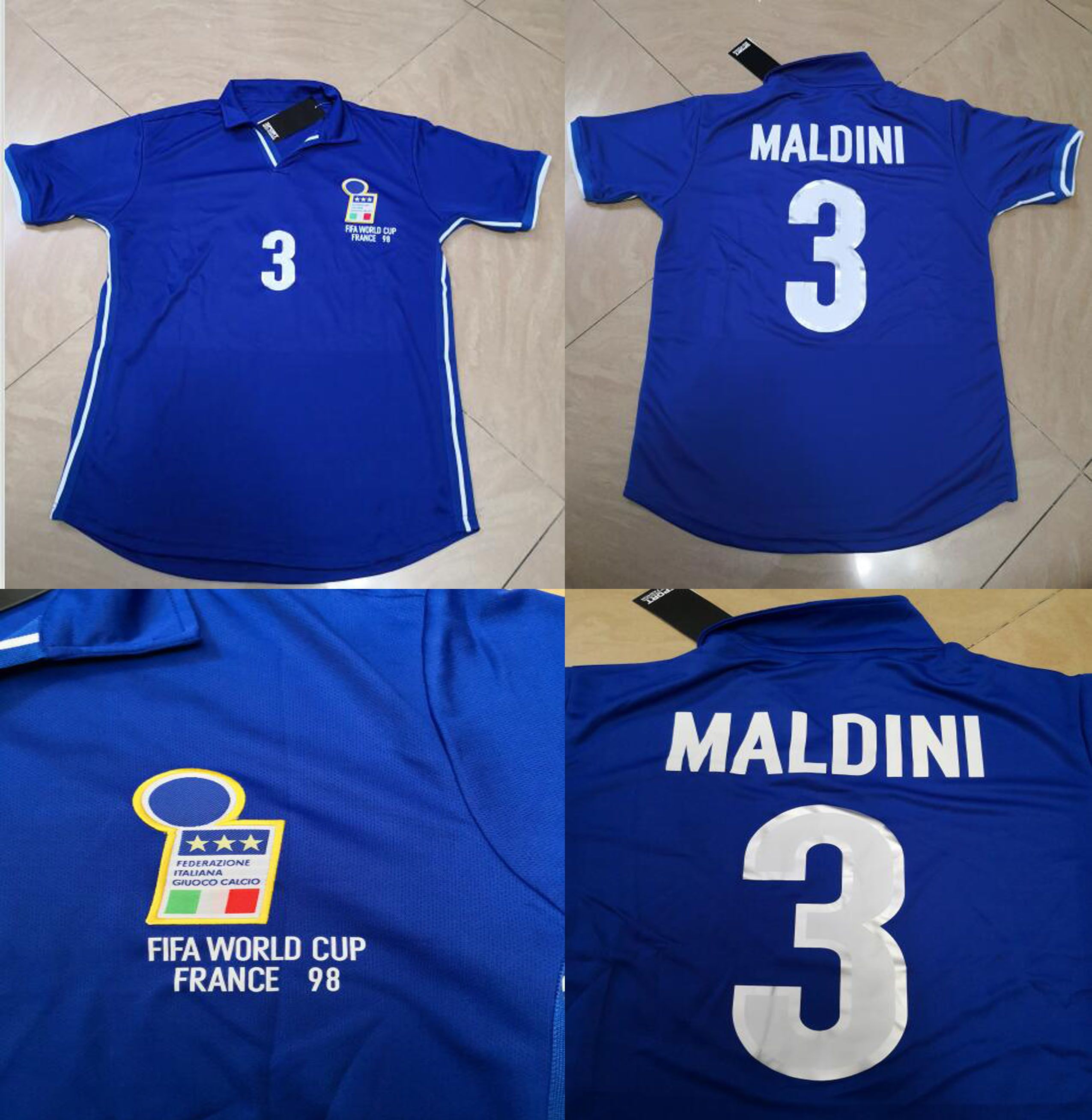 Italy 1998 world cup jersey Clearance