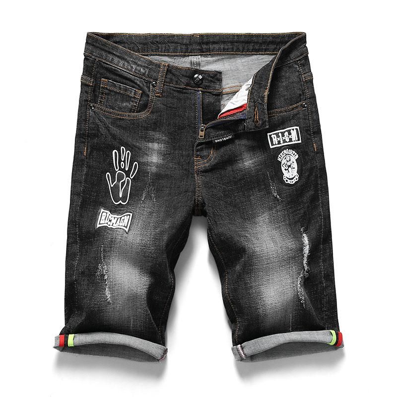 Compre Hombres Pantalones Cortos Vaqueros De La Marca De Ropa Nostalgia  Retro Denim Bermudas Para Hombre Jeans Negro Tamaño 28 40 A 23,42 € Del  Vintageclothing | Es.Dhgate.Com