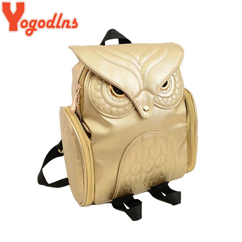 leather owl backpack
