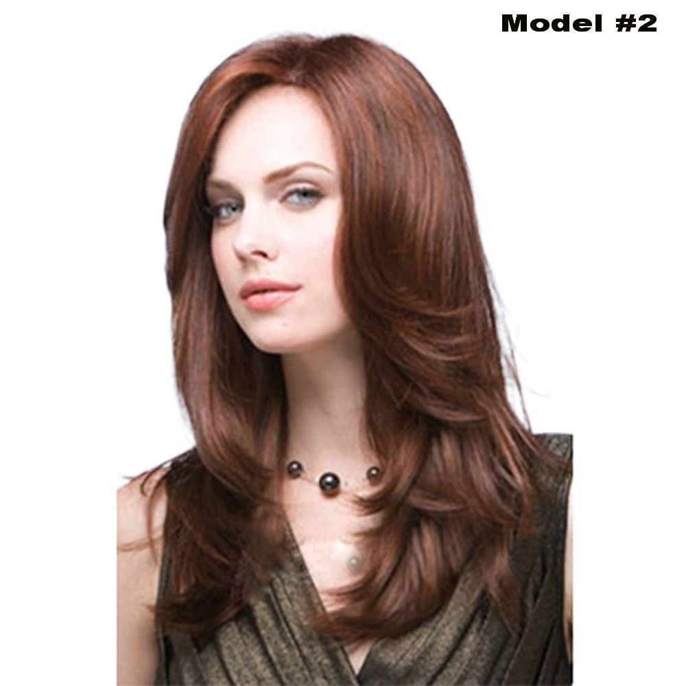 Long Body Wavy Wig Natural Curly Look Ombre Color Hair Three