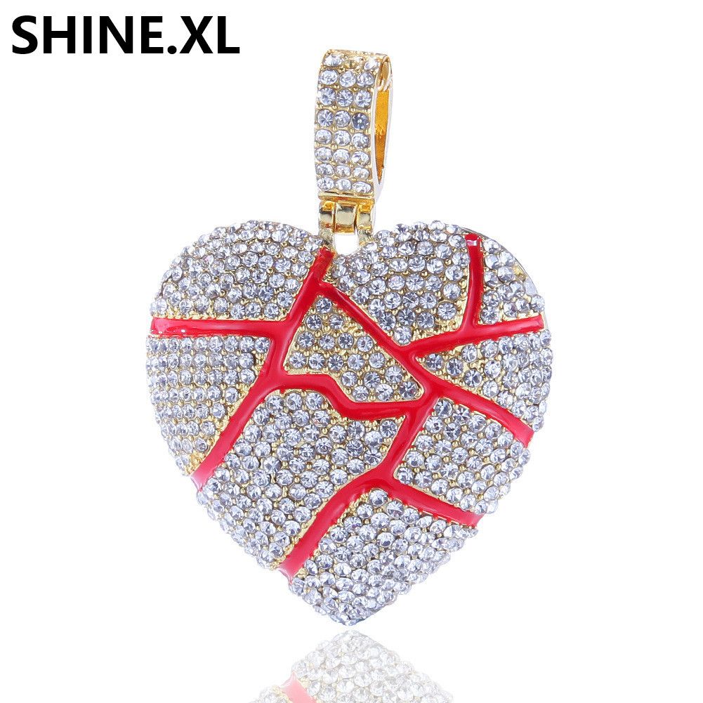 Bubble Heart Pendant Fancy Love Charm Diamond Cut Chain Slide Sterling Silver