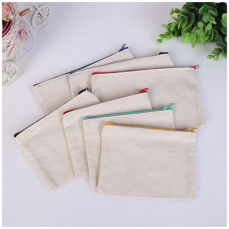 natural canvas pencil bag
