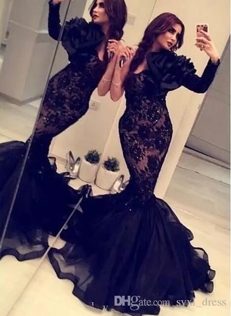 Compre India Negro Vestido De Fiesta Elegante Largo De Los Vestidos De Noche Formales De Los Vestidos Formales Evenig Una Manga Desgaste Del Club Vestidos A 110 36 Del Three Stores Dhgate Com