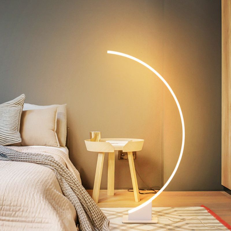 Floor Lamps Simple Modern Creative Personality Led Dimmable Lamp Table Bedroom Bed Living Room Eye Protection With As 784 69 Piece Dhgate Com Room Led Eye Protection Floor Lamps, Tall Lamps For Bedroom