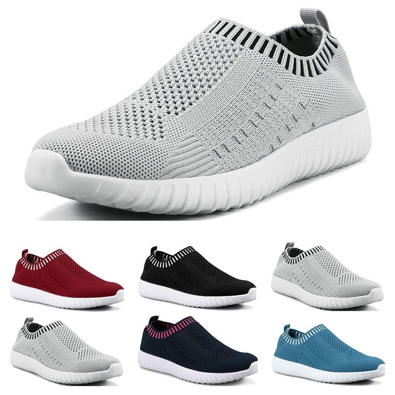 Best Selling Large Size Womens Shoes Flying Woven Sneakers One Foot