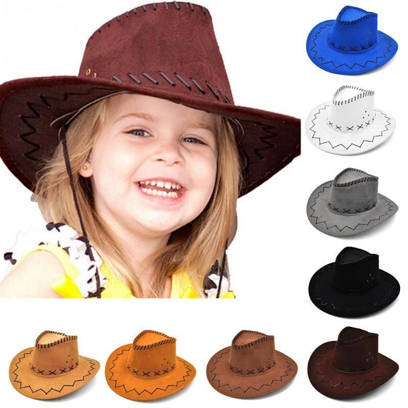 lobo captura dolor de cabeza Nuevos sombreros para niños Otoño Moda Niños Niños Niñas Sombreros de  vaquero Disfraces de fiesta de
