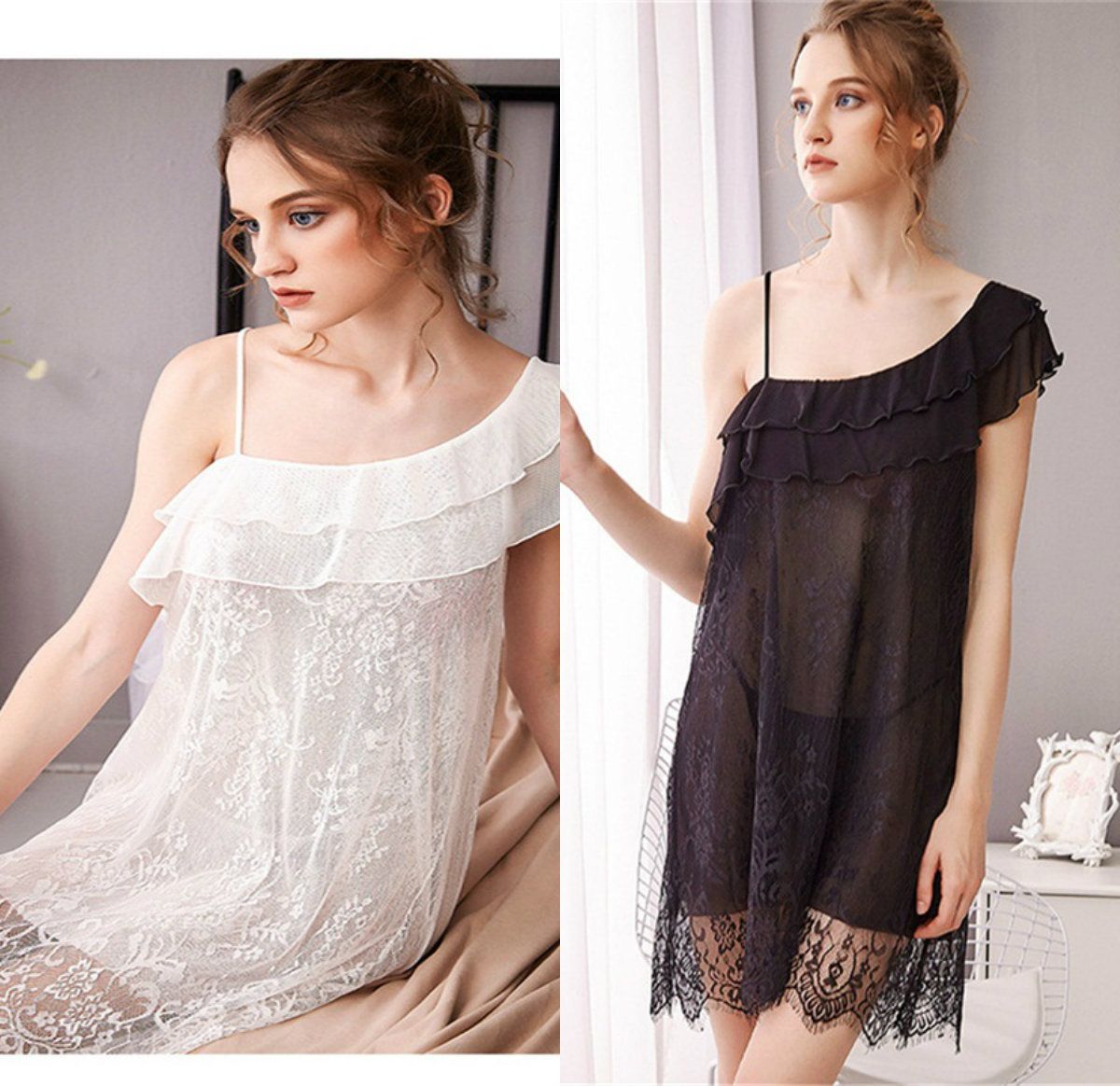 one shoulder night dresses