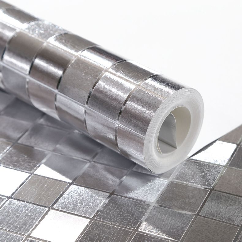 Silver Luxury Wallpaper Home Decor Modern Wall Coverings 10M Roll