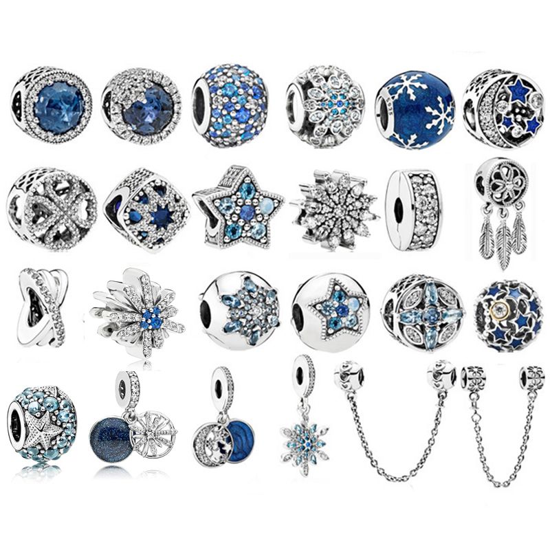 pandora beads blue