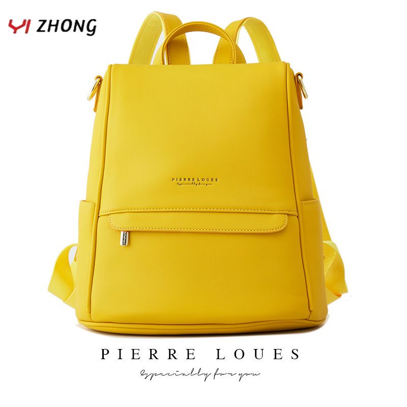 ladies large leather backpack