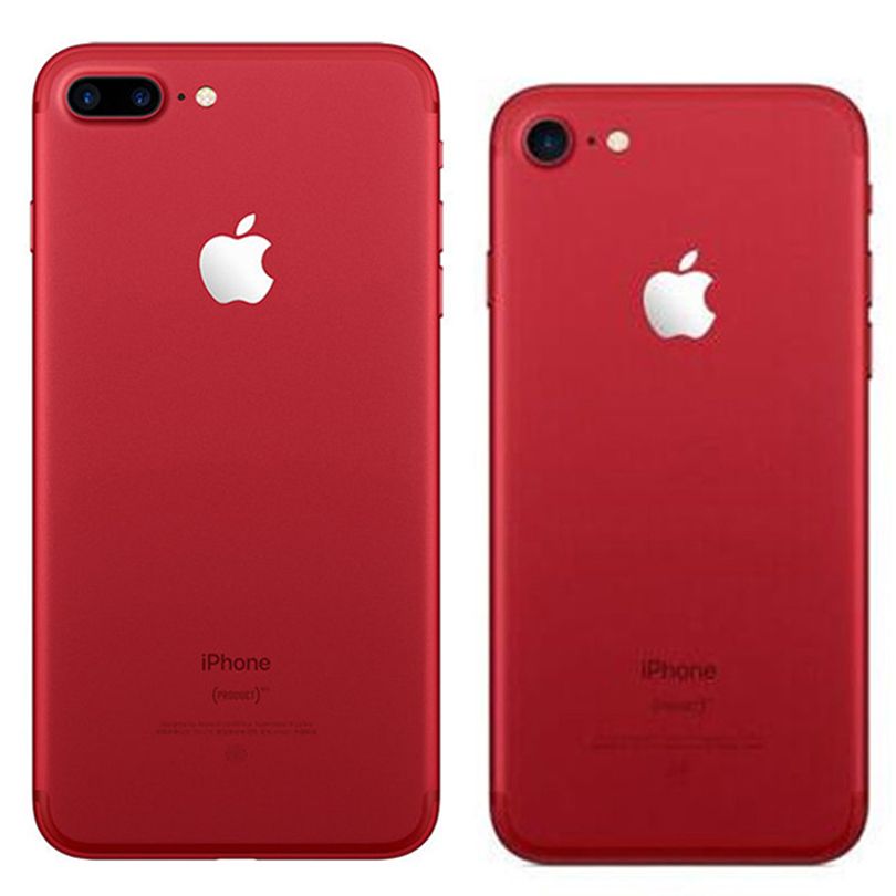 Red Color Refurbished Original Apple IPhone 7 / 7 Plus Fingerprint IOS