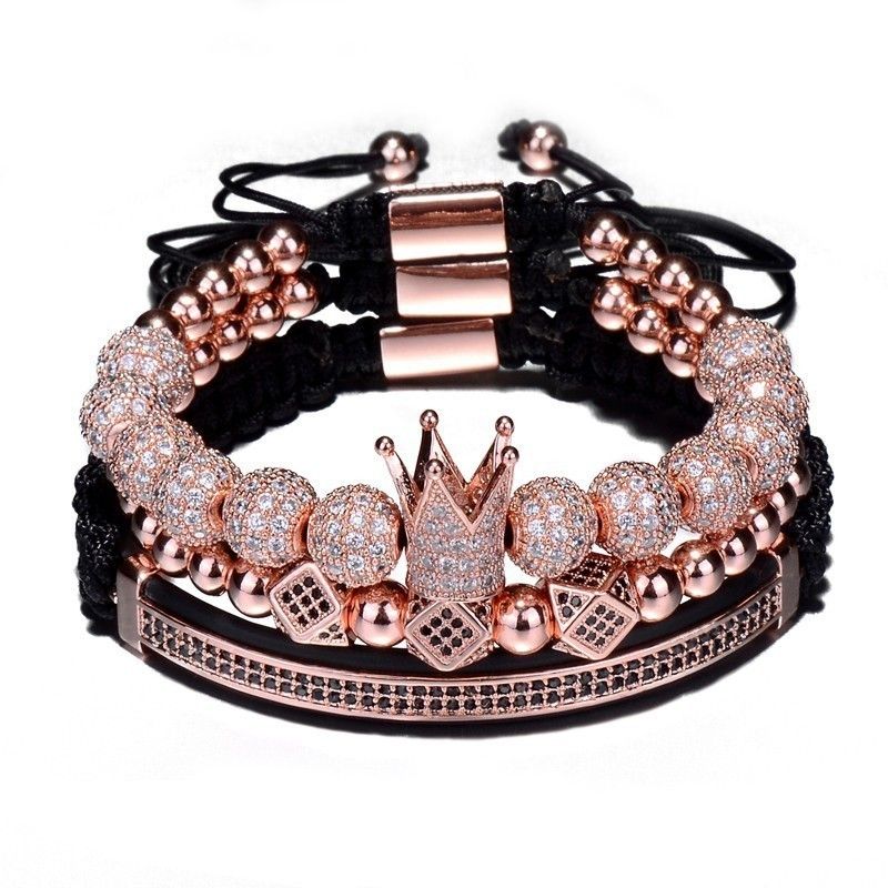 Conjunto de ouro rosa