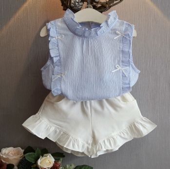 # 2 Girls Ruffled Clothes Set