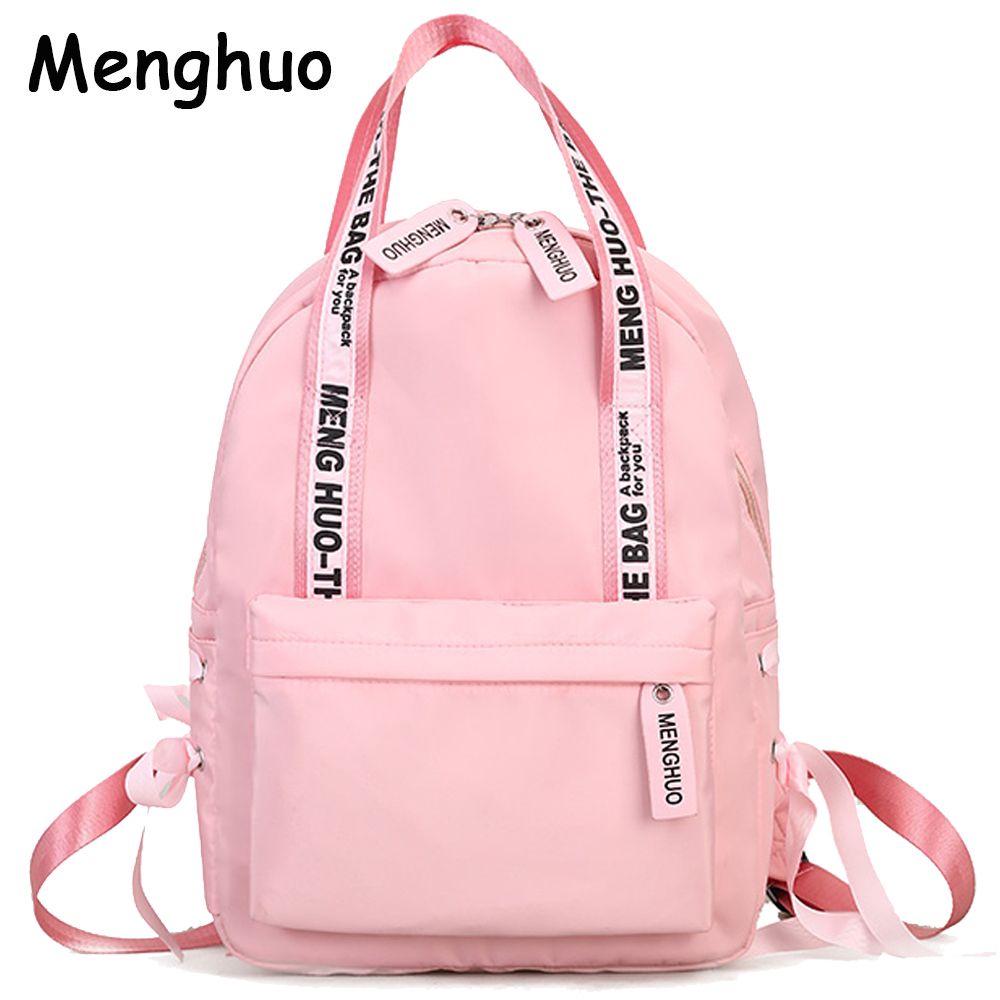 Compre Menghuo Mochila De Gran Capacidad Para Mujeres De Muy Buen Gusto  Bolsas Escolares Para Adolescentes Mujer Nylon Bolsas De Viaje Niñas  Bowknot Mochila Mochilas A 18,6 € Del Xuewang525 | Es.Dhgate.Com