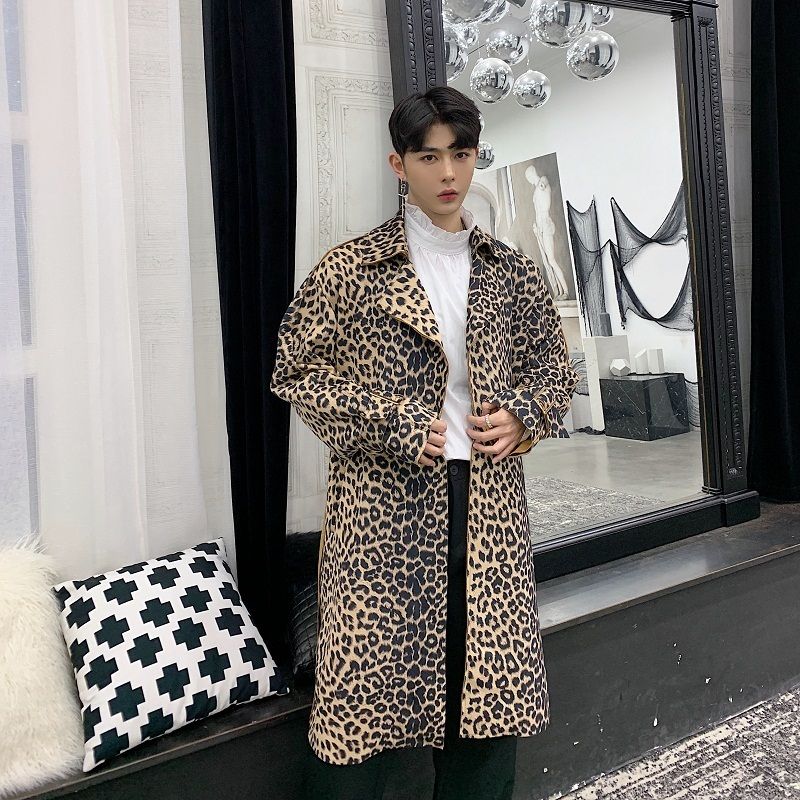 Compra Fanquinas Para Hombres Abrigos De Leopardo De Alta Gama Impresión  Long Cinta Masculina Gabardina Cortavientos Kaban Erkek Coat Men Abrigo  Hombre Barato | Entrega Rápida Y Calidad | Es.Dhgate