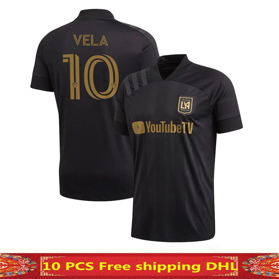 2020 New Arrived 2020 LAFC Carlos Vela Soccer Jerseys 20 21 Home X