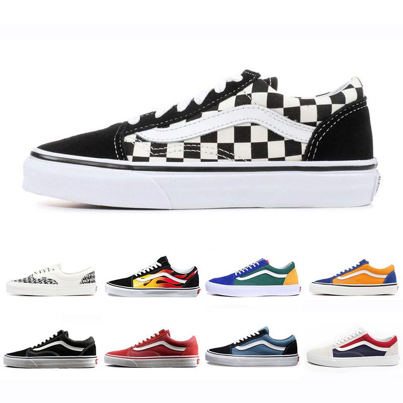 vans old school womens red