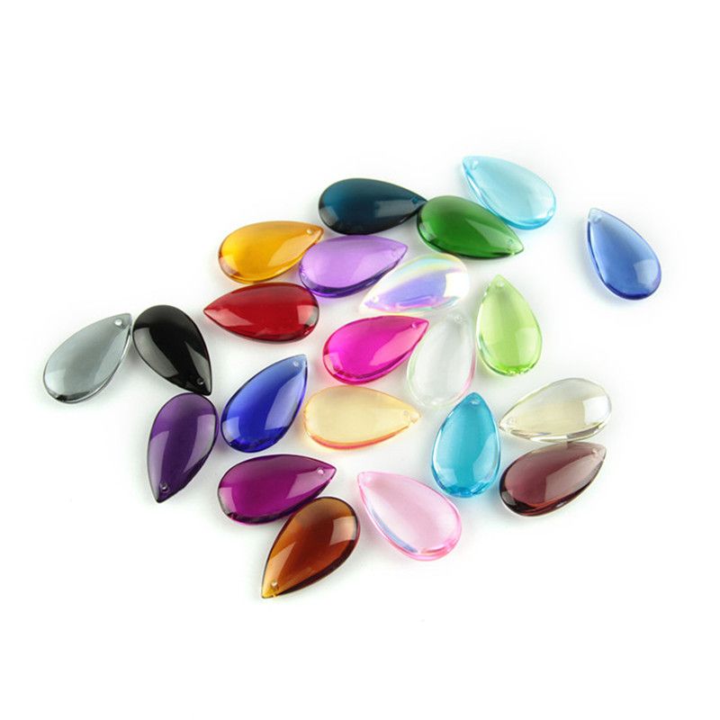 Purple Plum Crystal Glass Pebble Mix 20mm Various Weights Home Garden Wedding