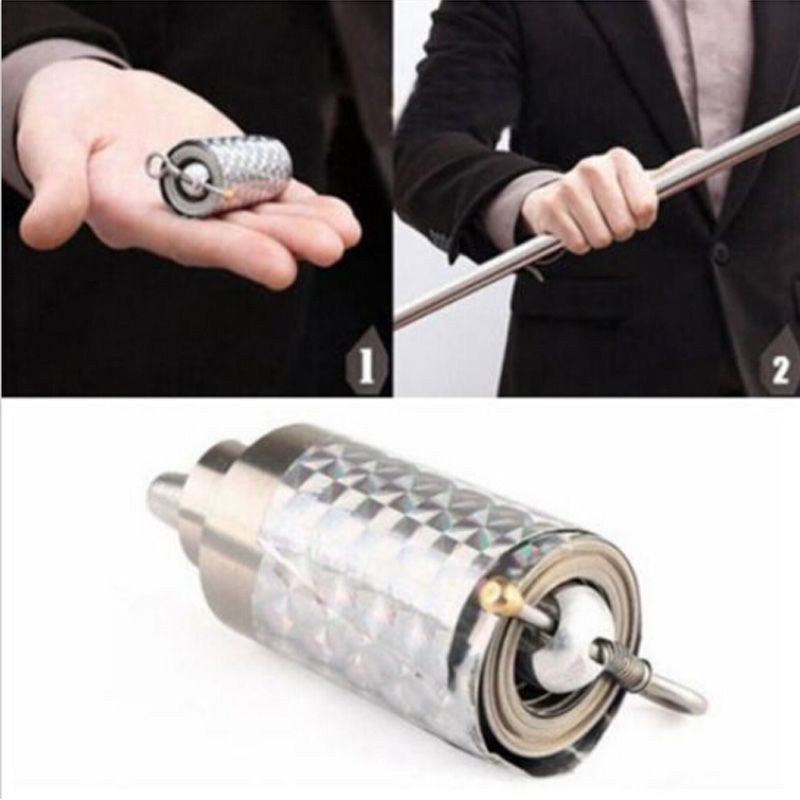 Portable Martial Arts Metal Magic Pocket Bo Staff 110cm New Pocket Magic TriE