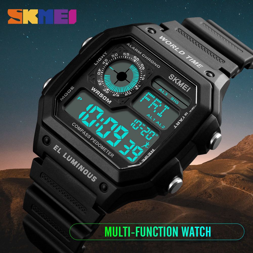 Outdoor Sports Military Watches Male Clocks Men s Watch Top Brands Relogio masculino SKMEI Original 1373 50m Water Resistant Army Green