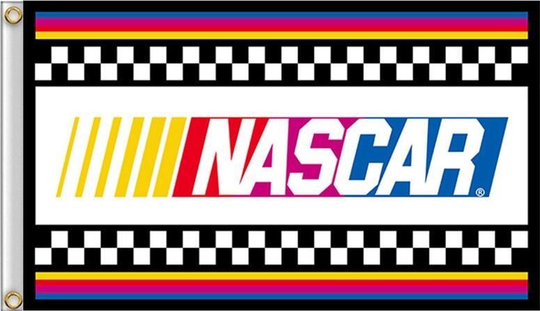 2019 Nascar Flag 90 X 150 Cm Polyester Us Stock Car Auto Racing