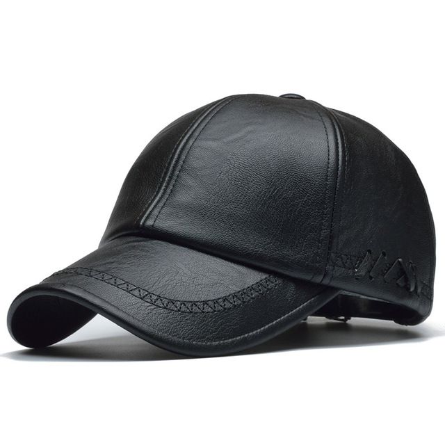 sombrero d Gorra de invierno de cuero sintético para hombre y mujer sombrero d Gorra de invierno de cuero sintético para hombre y mujer