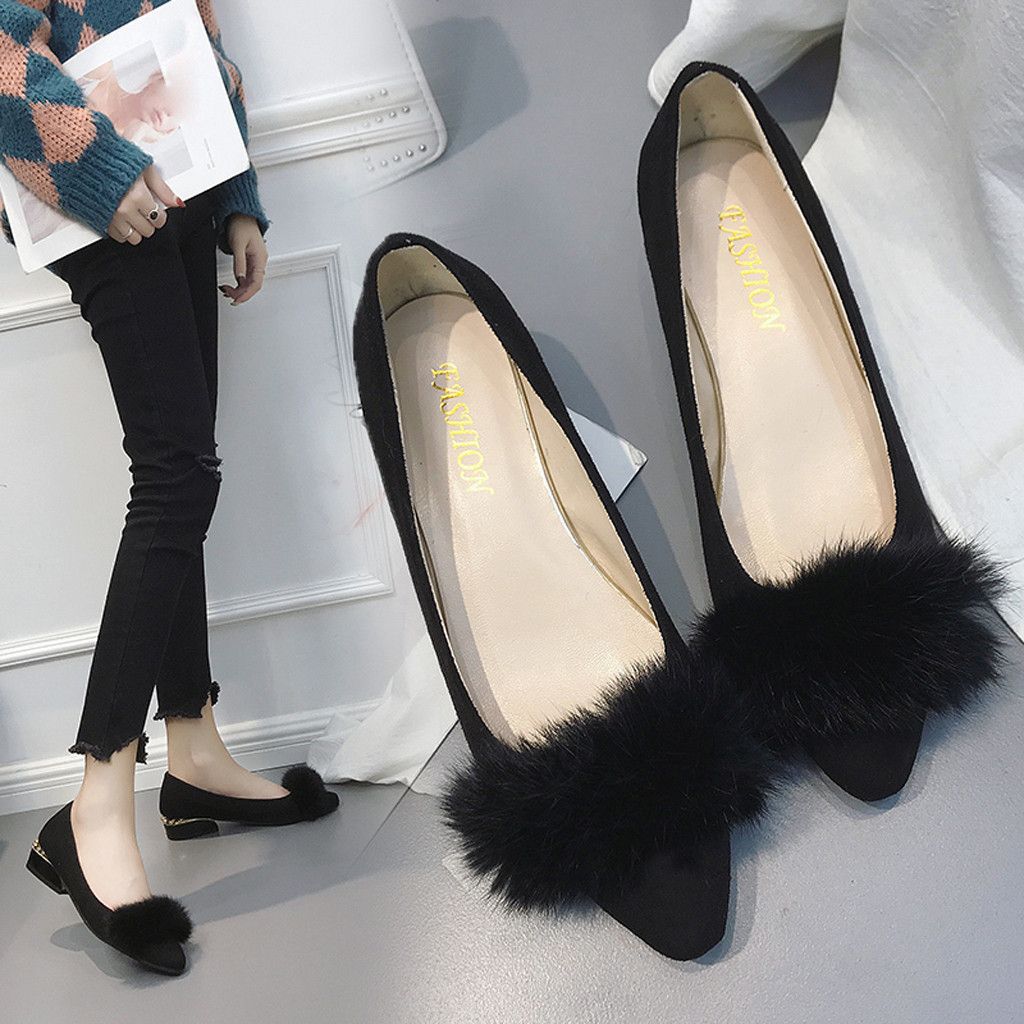 Dress Shoes 2019 Fashion Womens Leisure Zapatos Mujer Tacon Low