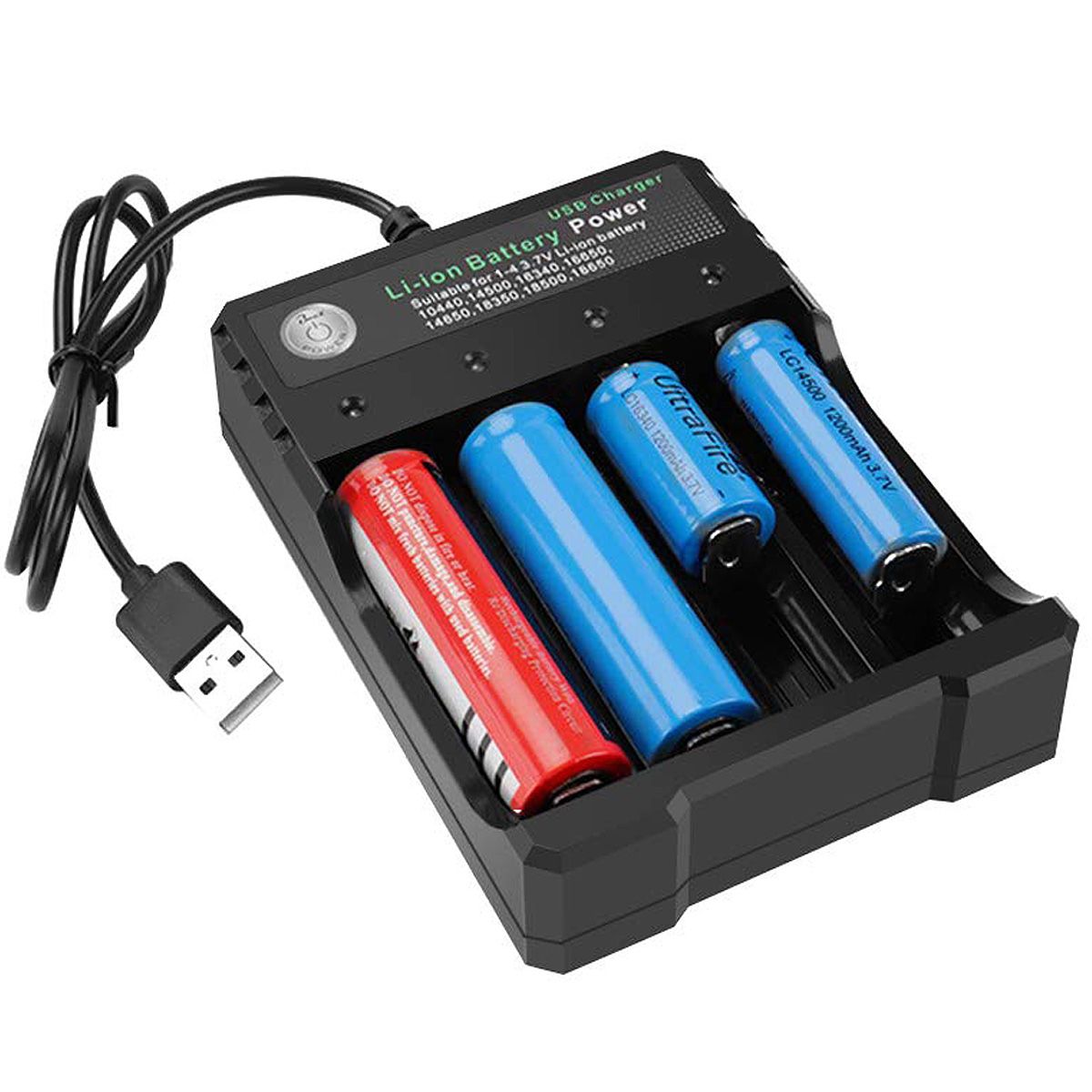 2020 18650 Battery Charger 4 Bay Universal 3 7v Li Ion Rechargeable Battery Charger From Gracetop 13 92 Dhgate Com