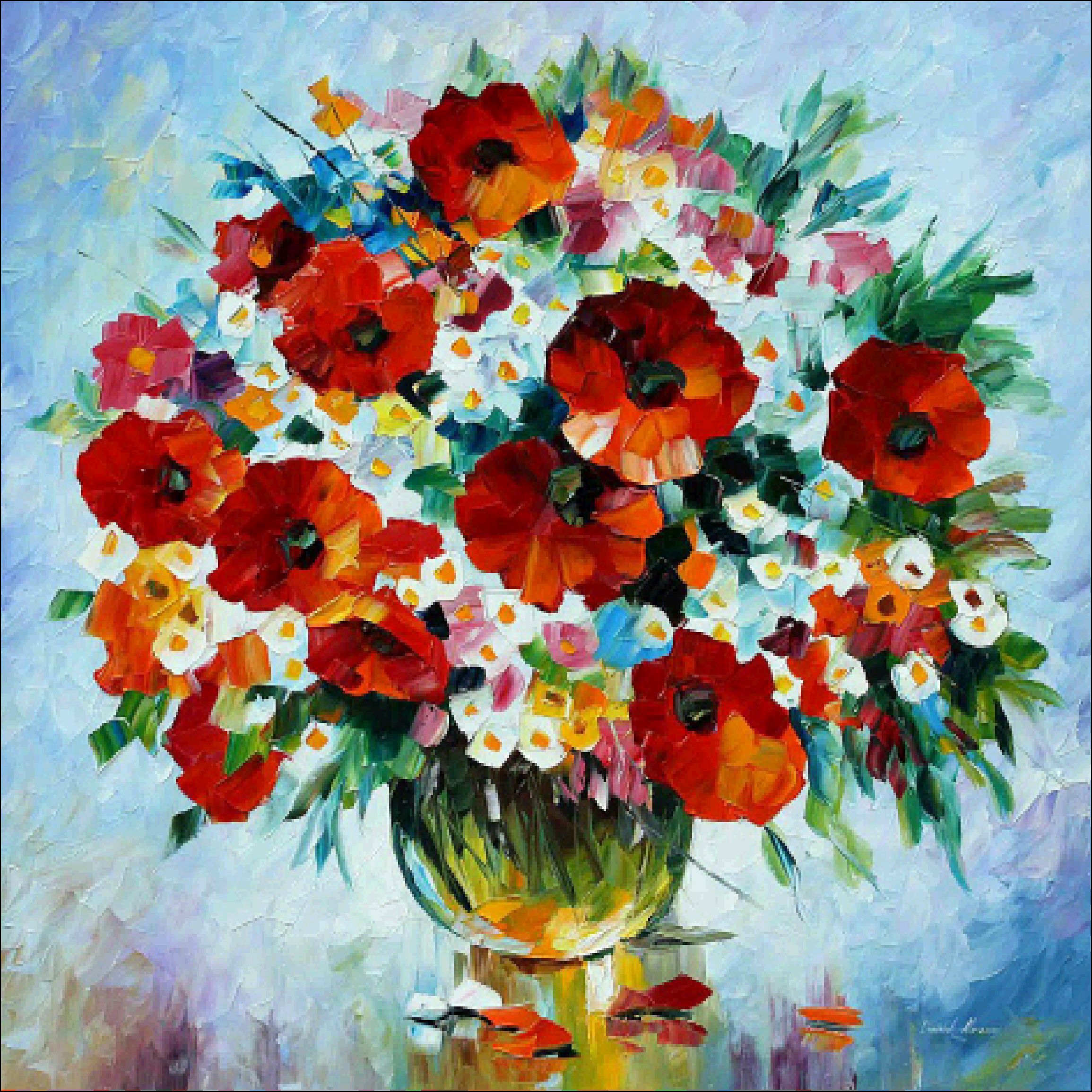 DIY 5D Round Diamond Sticker Rhinestone Cross Stitch Painting Home Decor Flower