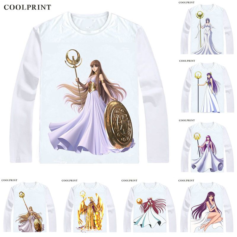 Camiseta Manga Larga de Hombre Caballeros del Zodiaco Saint Seiya Anime Dibujos Animados
