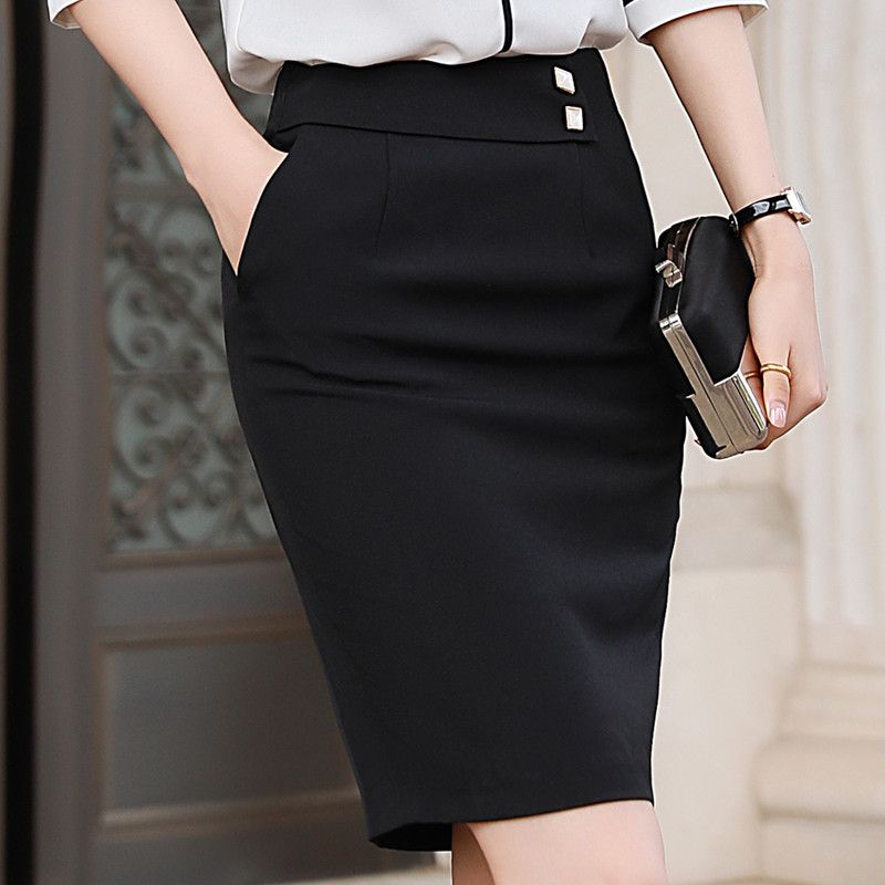 Faldas NaviU 2021 Falda de mujeres elegantes y de moda para la oficina verano de