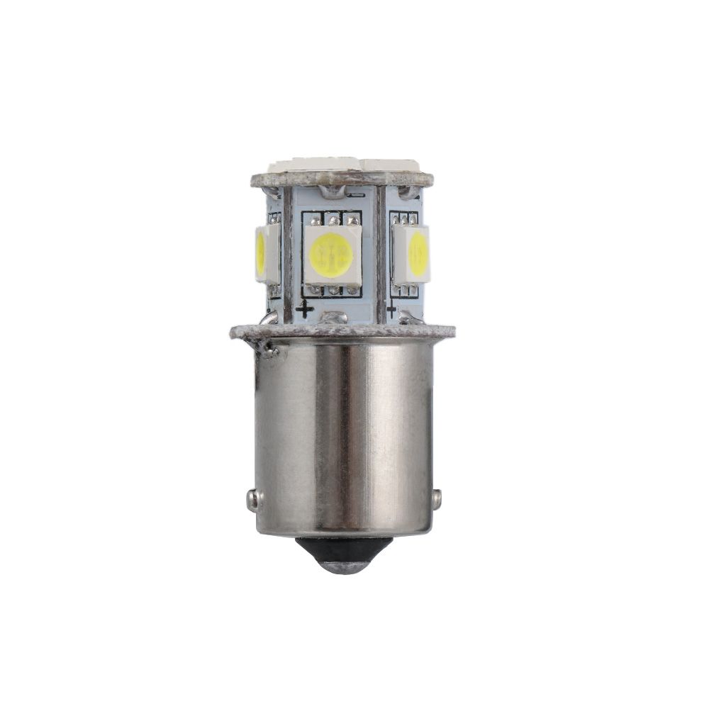 2 pezzi BA15S R5W 1156 5050 8SMD Lampadine LED per luci dei freni dellautomobile Luce Bianca
