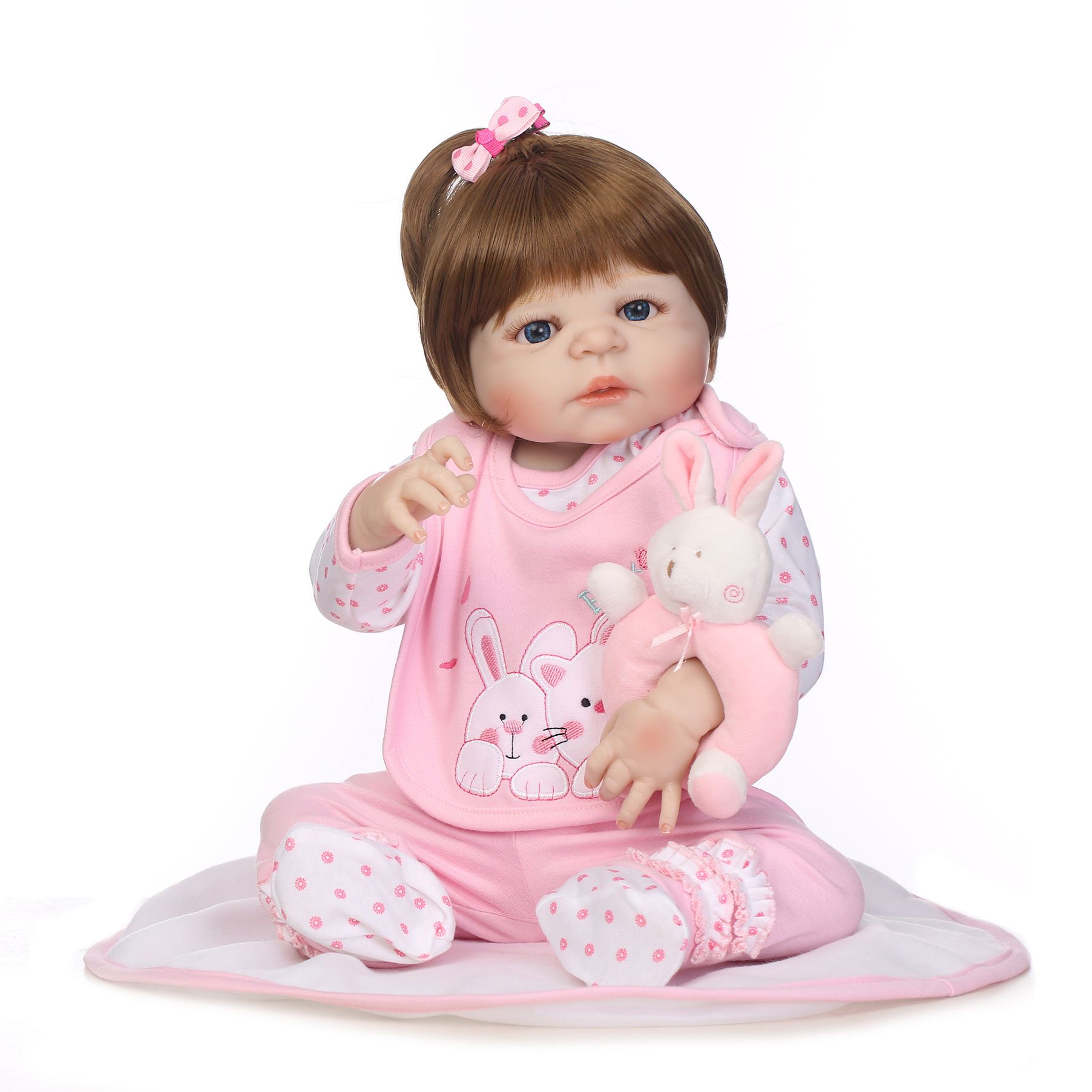 baby doll and rabbit