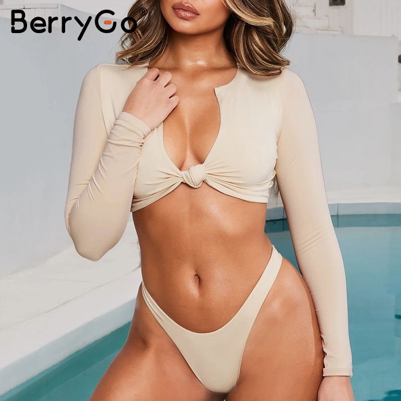 long sleeve neon swimsuit