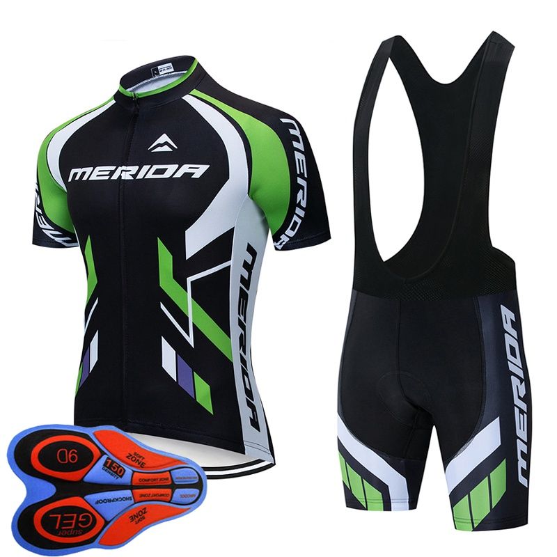 cycling jersey and bib shorts set