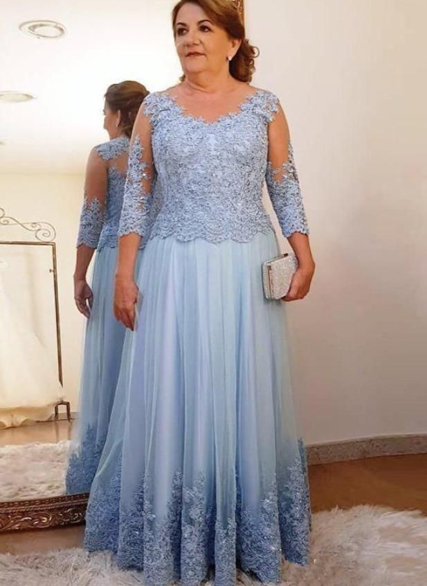 Sky blue mother of the bride dress Outlet