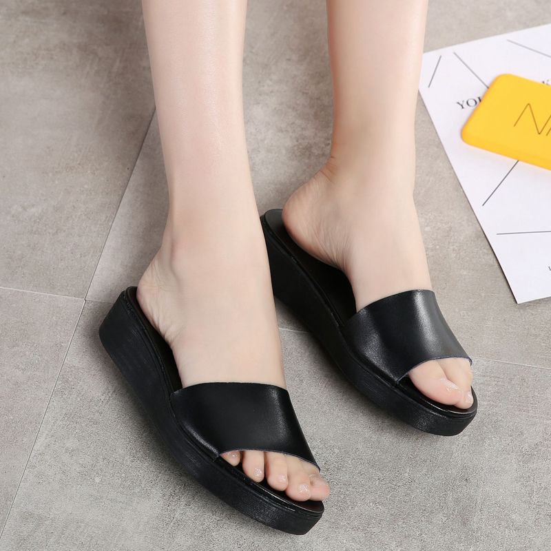 house slippers with wedge heel
