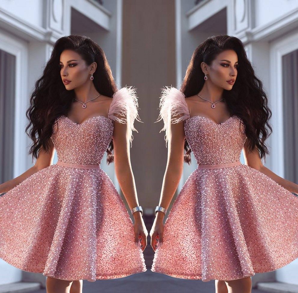 2019 MAYOR PANTALOND ROSADO CORTE CORTO PERIOS MINI faldas Sexy Sweetheart Cuello Homecoming