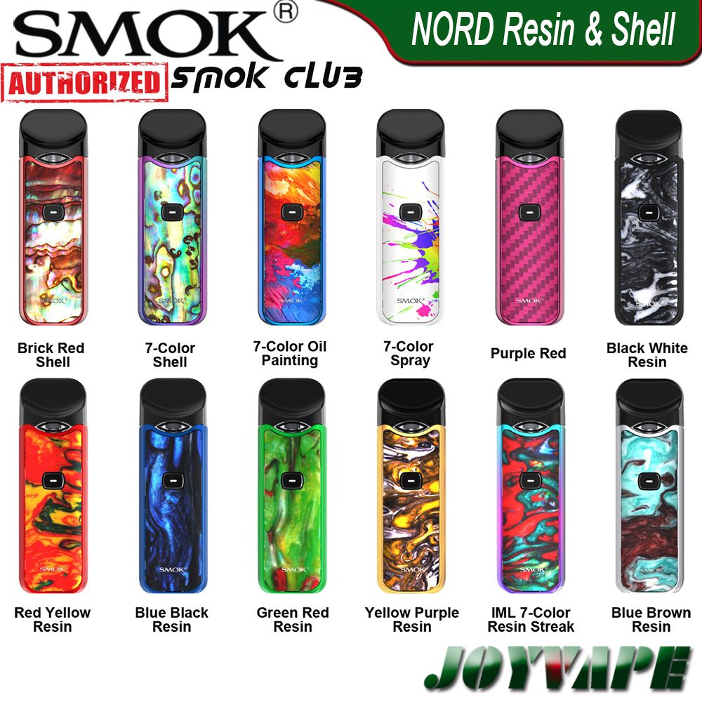 طقم سموك نورد طقم راتنجات ملون جديد إصدار 1100 مللي أمبير في الساعة مع مجموعة من نظام قرنة nord pod cartridge 3ml sub ohm mtl vaping kit 2021 من smok club 62 09ر س