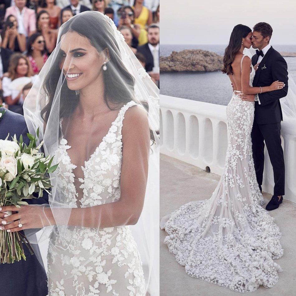mermaid beach wedding dress