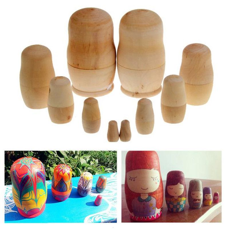 unpainted russian nesting dolls